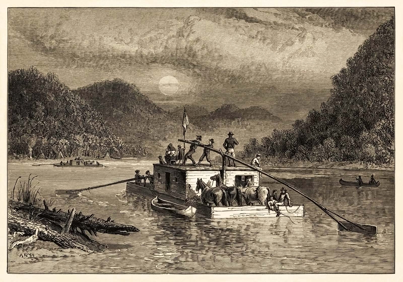 river travel 1800